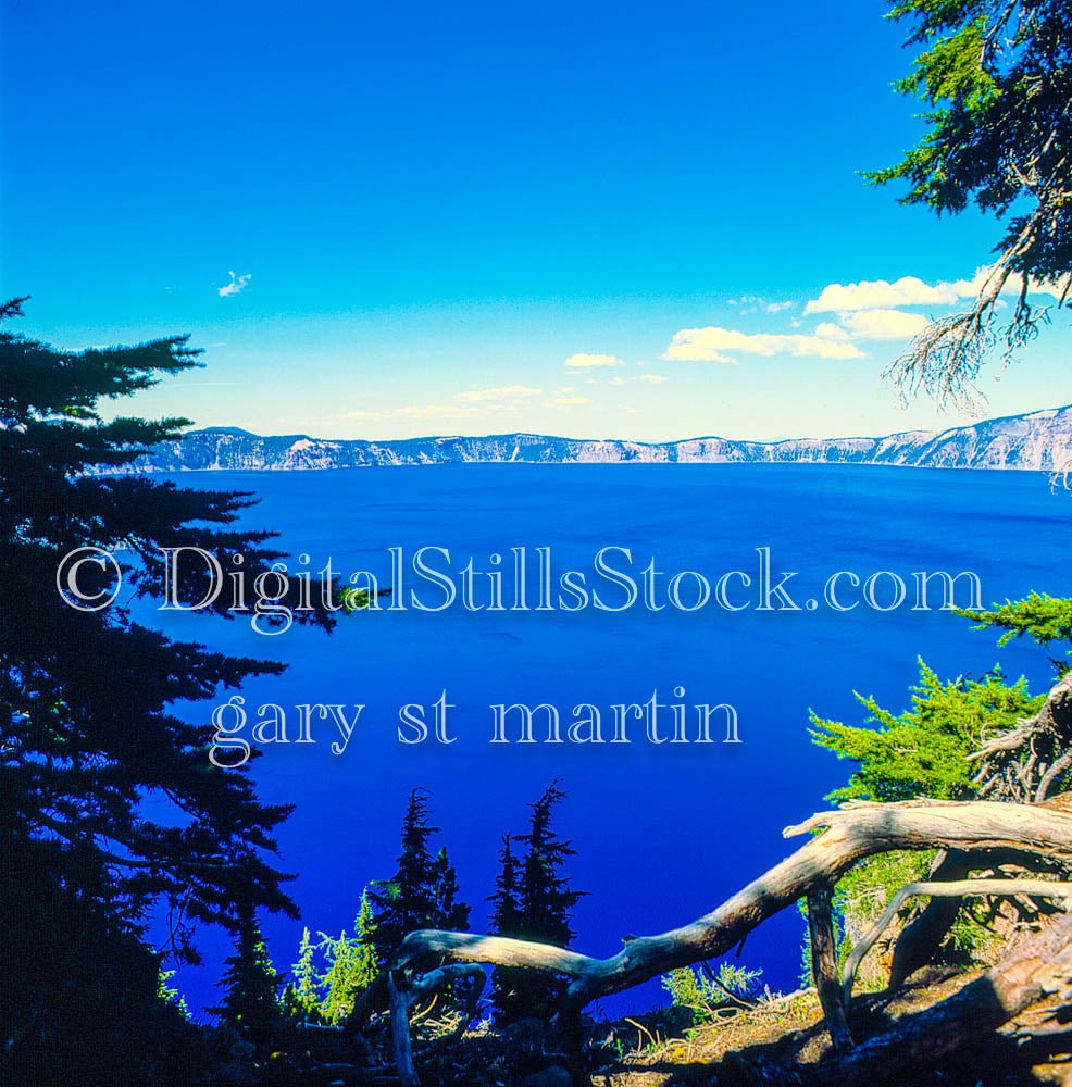 Crater Lake Peek Through View, Oregon, analog