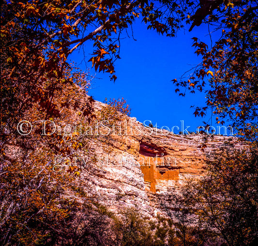 Montezuma Castle- View from Trees, Arizona, analog