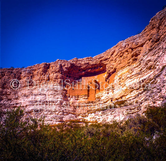 Montezuma Castle- Against Sky, Arizona, analog