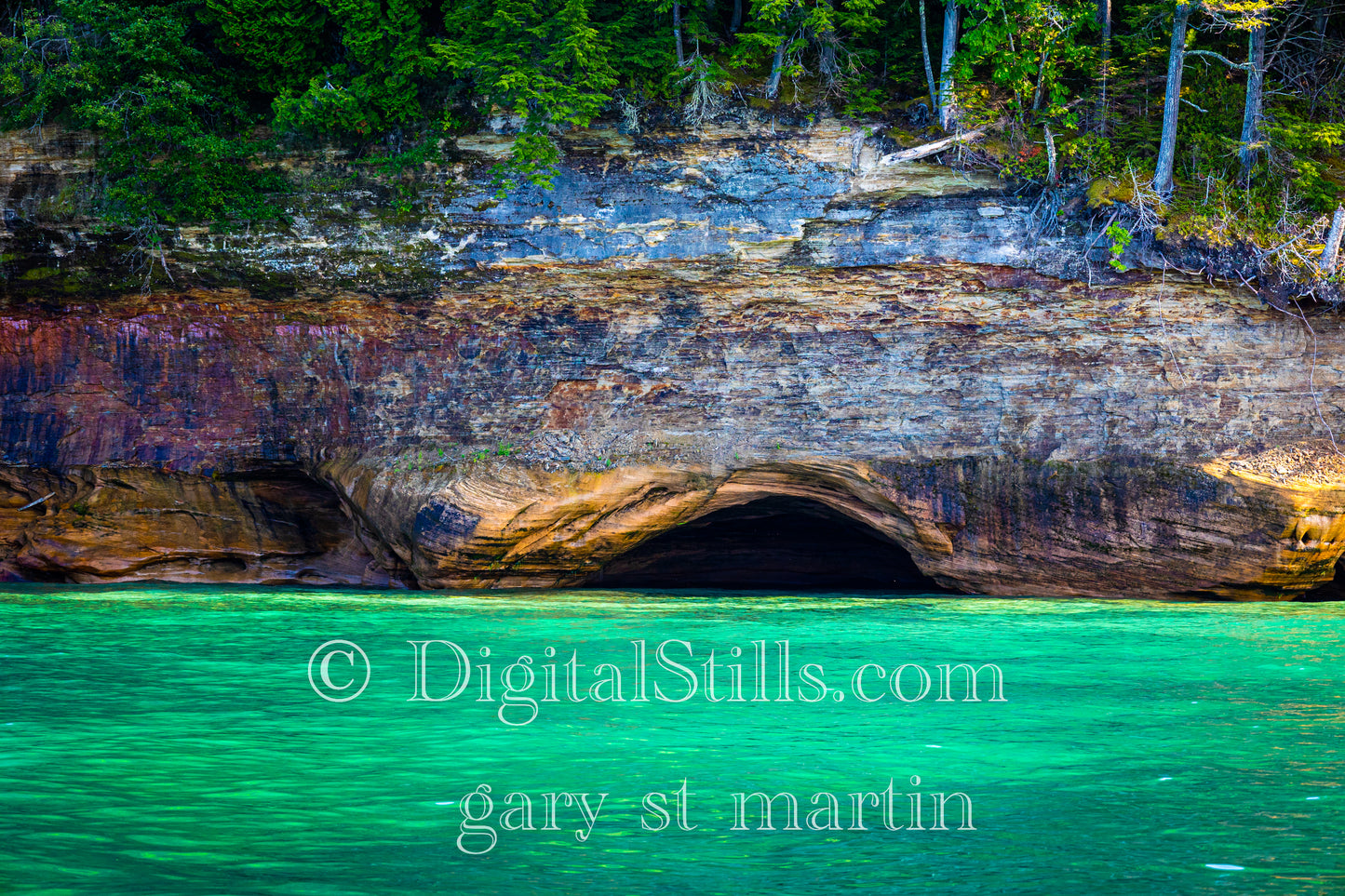 A Cave Along the Shoreline of Pictured Rocks