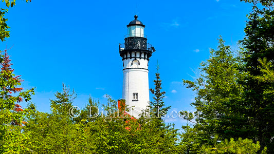 Au Sable Lighthouse Close Up of Landscape