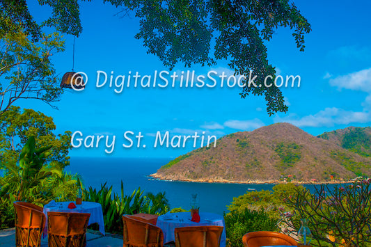 Surrounded by Trees View to the Harbor From Above, Yelapa, Mexico, digital