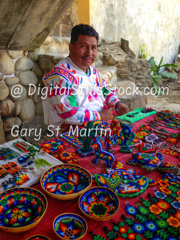 Portrait, Local Artist, Vertical View, Yelapa, Mexico, digital